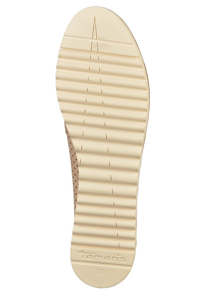 Tamaris Ballerinas Leder Beige - surf4shoes