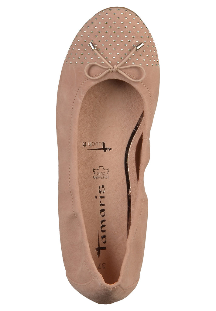 Tamaris Ballerinas Leder Rose - surf4shoes