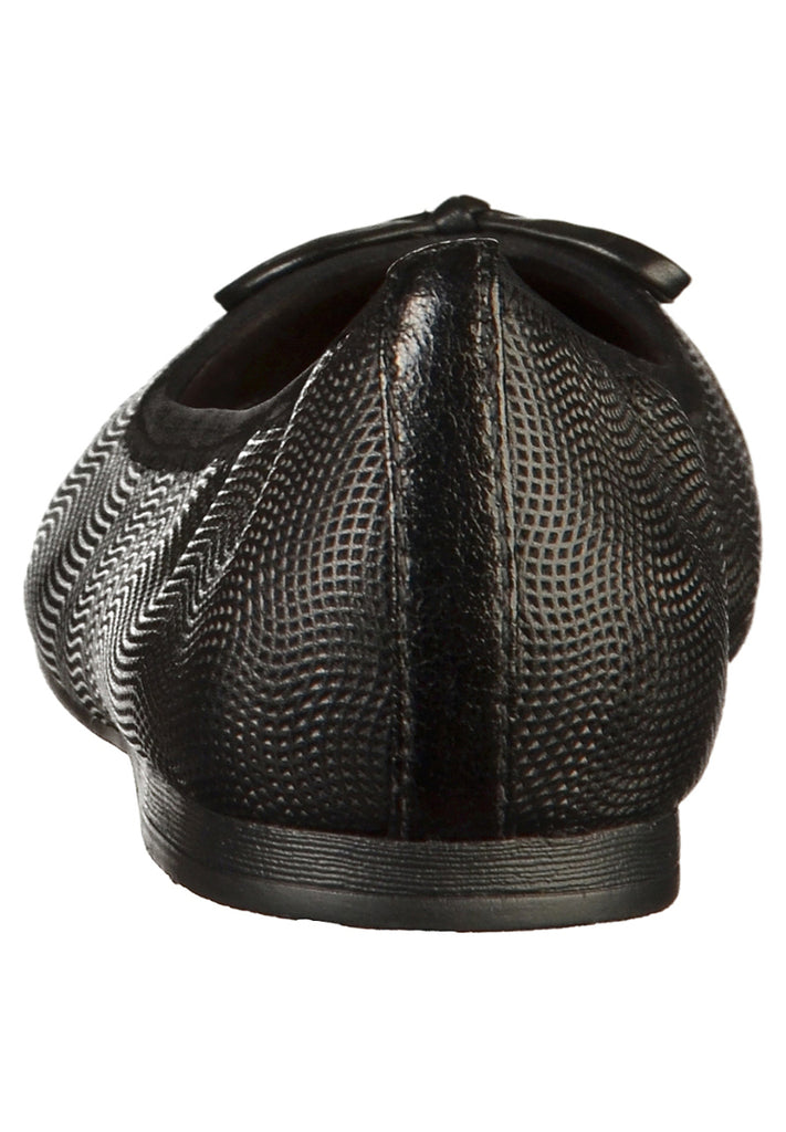 Tamaris Ballerinas Leder/Textil Schwarz - surf4shoes