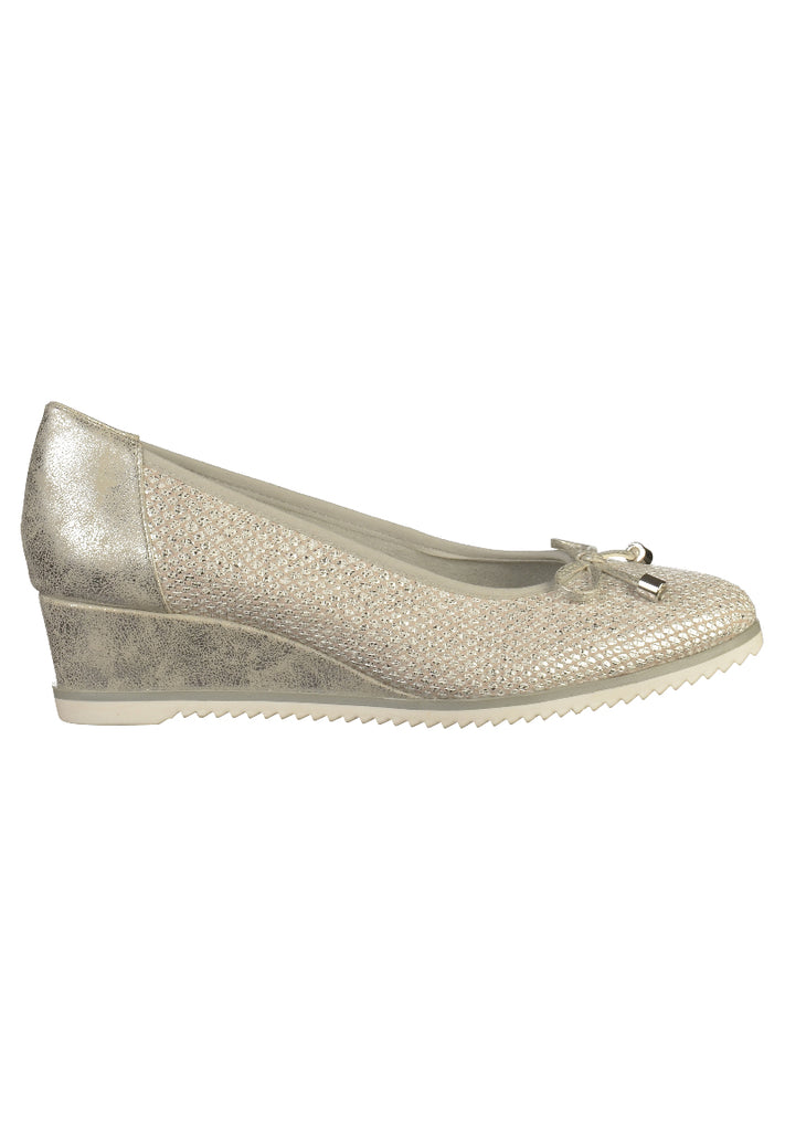 Tamaris Pumps Leder Hellgrau - surf4shoes