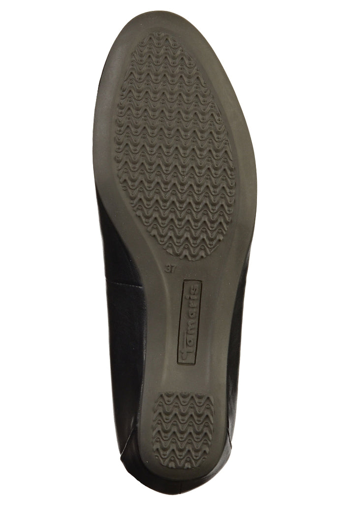 Tamaris Ballerinas Leder Schwarz - surf4shoes