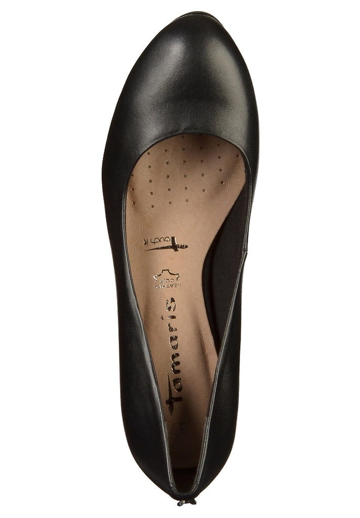 Tamaris Pumps Leder Schwarz - surf4shoes
