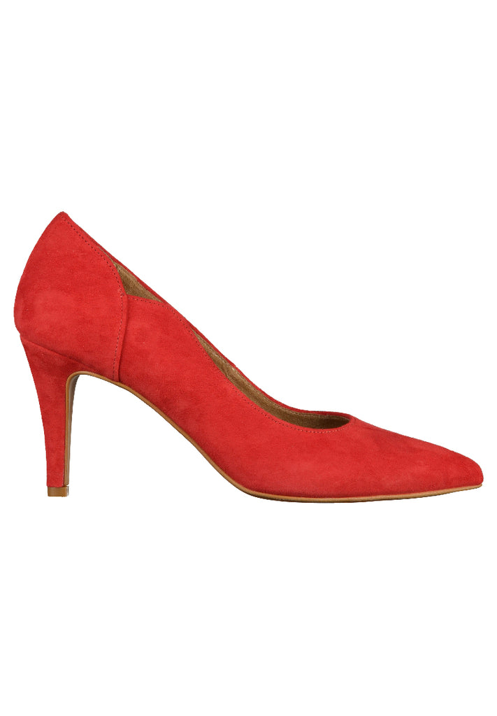 Tamaris Pumps Leder Rot - surf4shoes