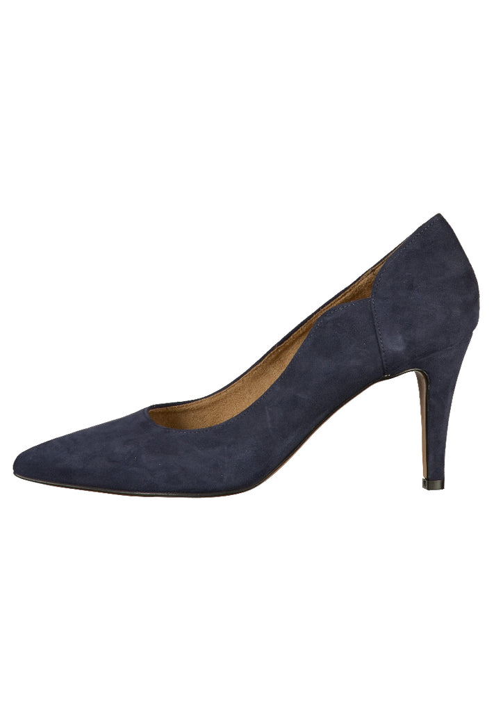 Tamaris Pumps Leder Blau - surf4shoes