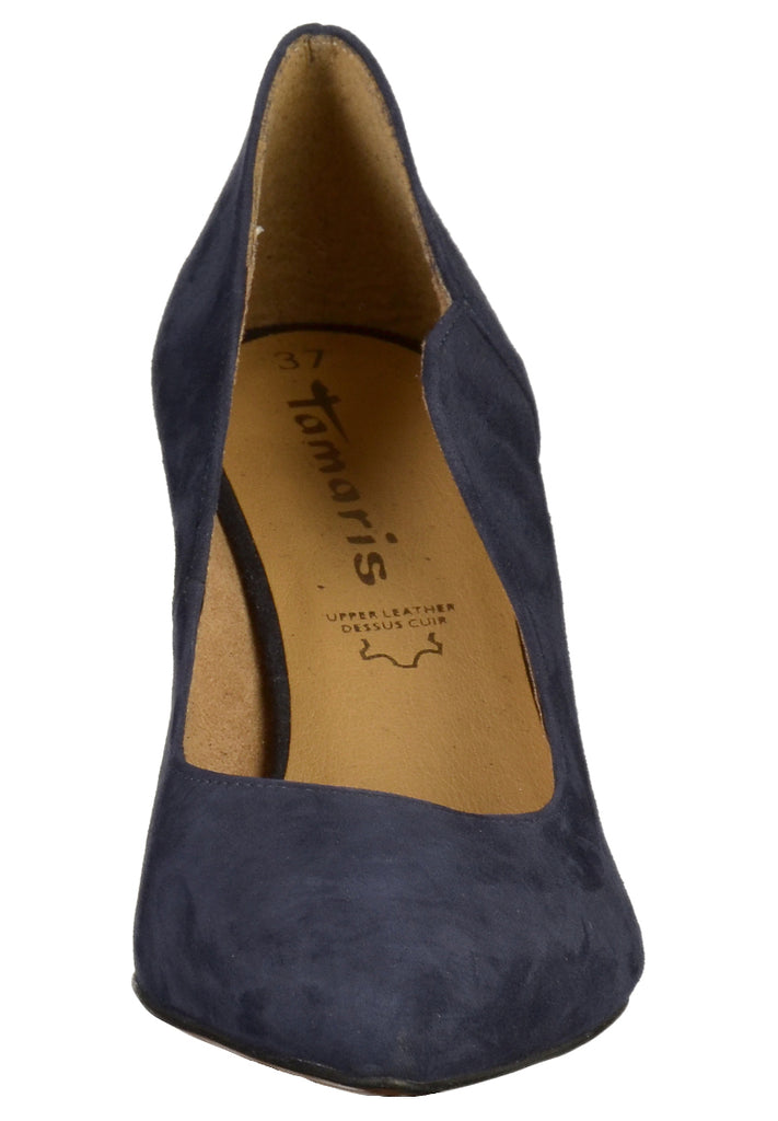 Tamaris Pumps Leder Blau - surf4shoes