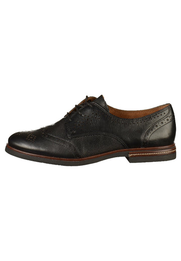 Tamaris Halbschuhe Leder Schwarz - surf4shoes