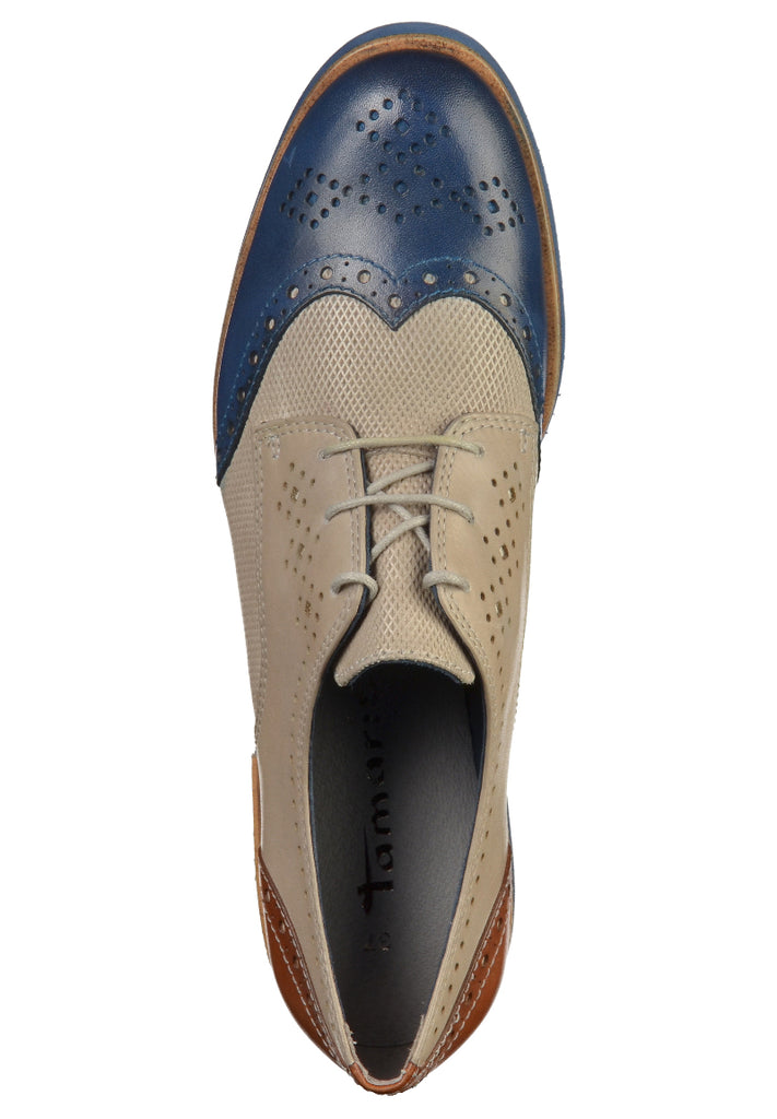 Tamaris Halbschuhe Leder Hellgrau - surf4shoes