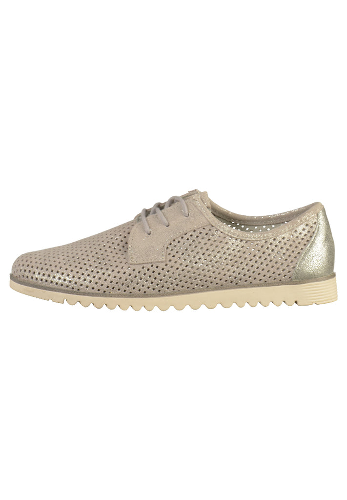 Tamaris Halbschuhe Leder Hellgrau - surf4shoes