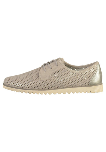 Tamaris Halbschuhe Leder Hellgrau - surf4shoes