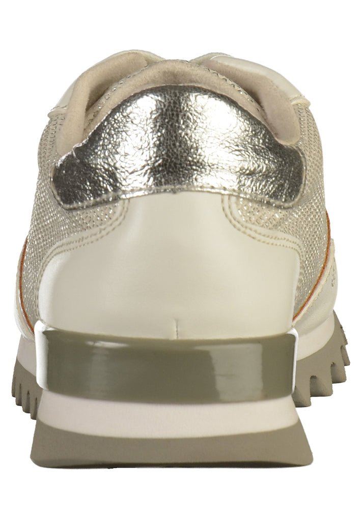 Tamaris Sneaker Lederimitat/Textil Weiß/Silber - surf4shoes
