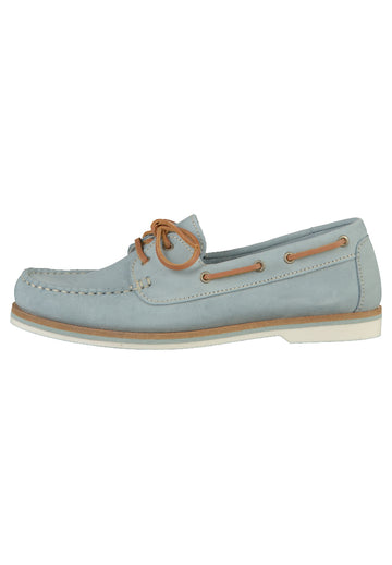 Tamaris Halbschuhe Leder Hellblau - surf4shoes