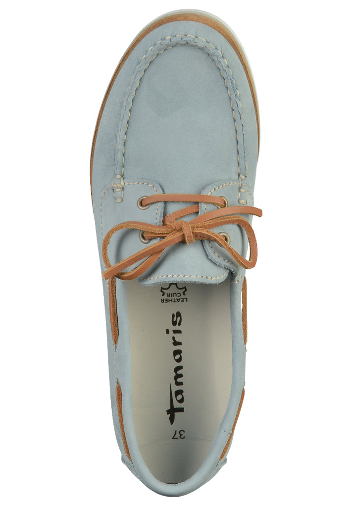 Tamaris Halbschuhe Leder Hellblau - surf4shoes