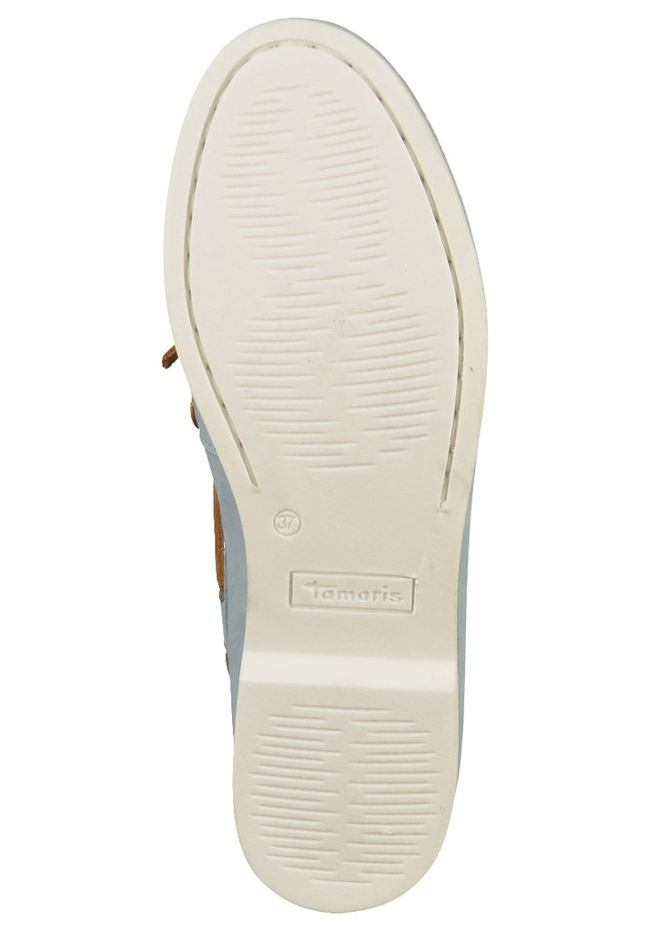 Tamaris Halbschuhe Leder Hellblau - surf4shoes