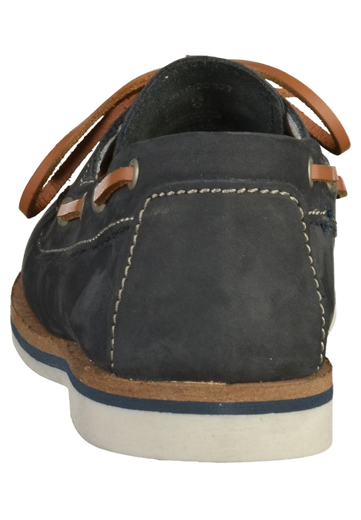 Tamaris Halbschuhe Leder Navy - surf4shoes