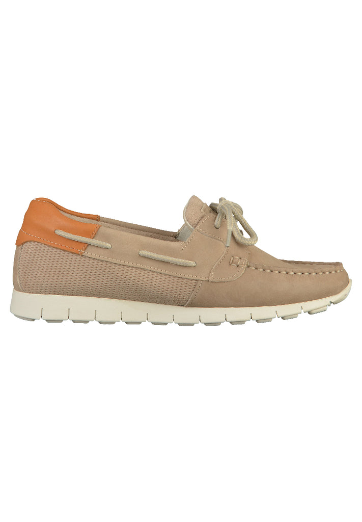 Tamaris Halbschuhe Leder Beige - surf4shoes