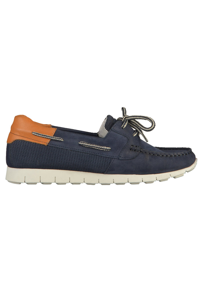 Tamaris Halbschuhe Leder Navy - surf4shoes