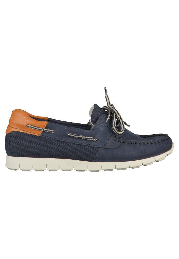 Tamaris Halbschuhe Leder Navy - surf4shoes