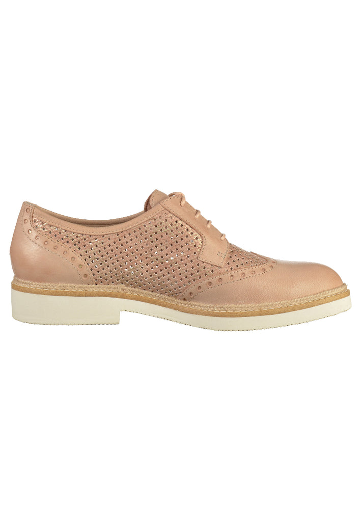 Tamaris Halbschuhe Leder Nude - surf4shoes