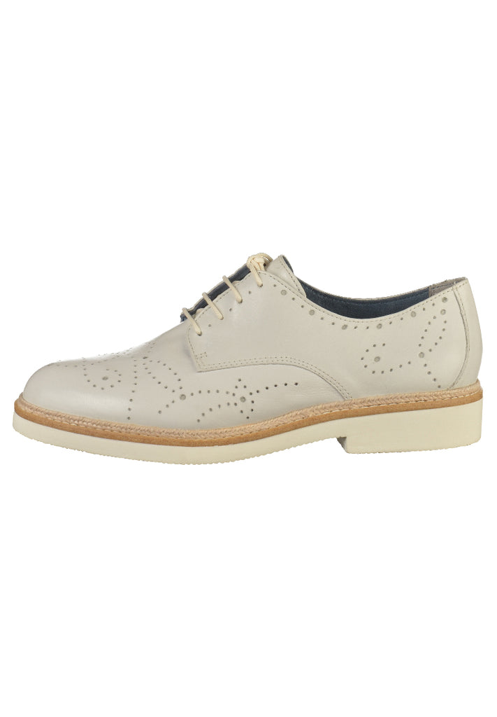 Tamaris Halbschuhe Leder Weiß - surf4shoes
