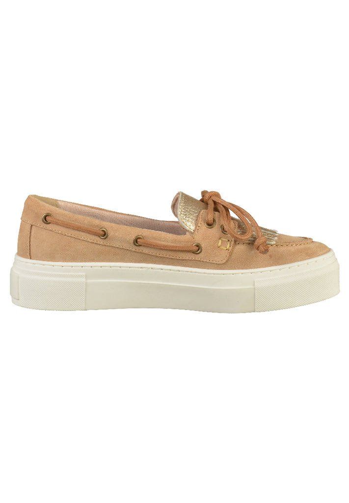 Tamaris Halbschuhe Leder Beige - surf4shoes
