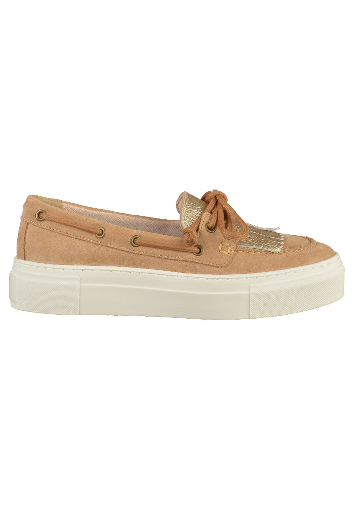 Tamaris Halbschuhe Leder Beige - surf4shoes