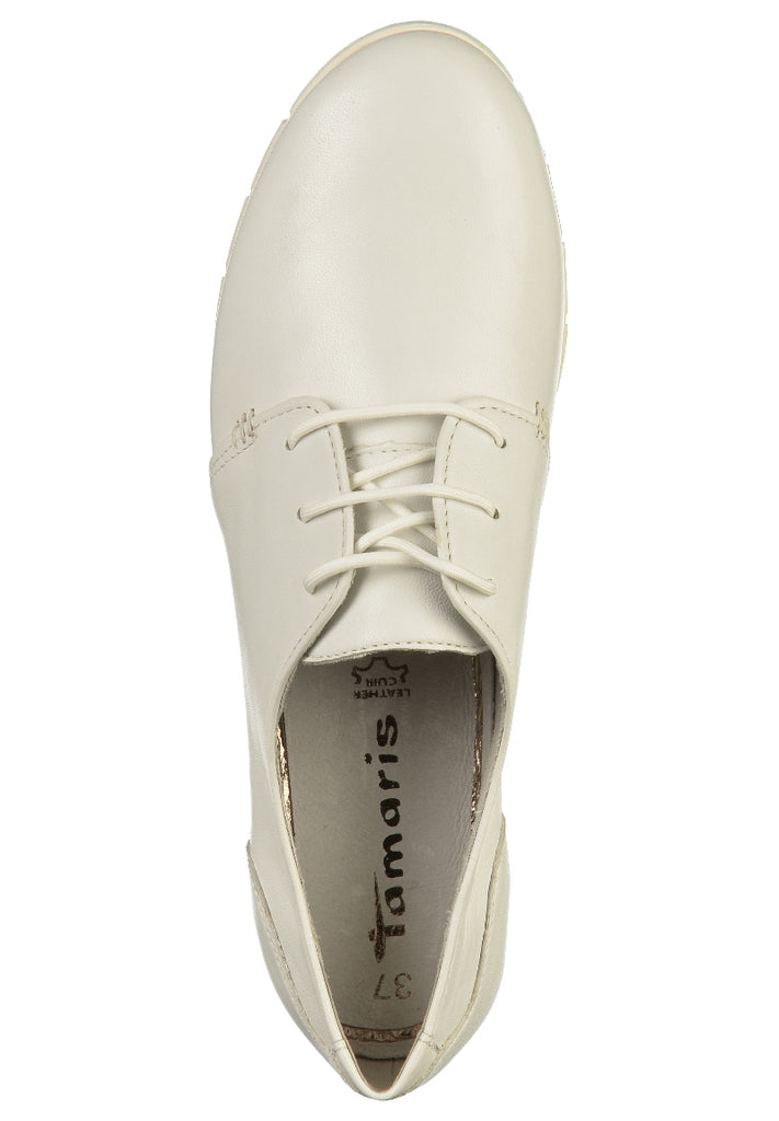 Tamaris Halbschuhe Leder Weiß - surf4shoes