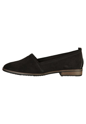 Tamaris Slipper Leder/Synthetik Schwarz - surf4shoes