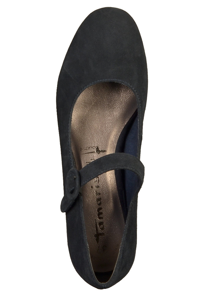 Tamaris Pumps Leder Navy - surf4shoes