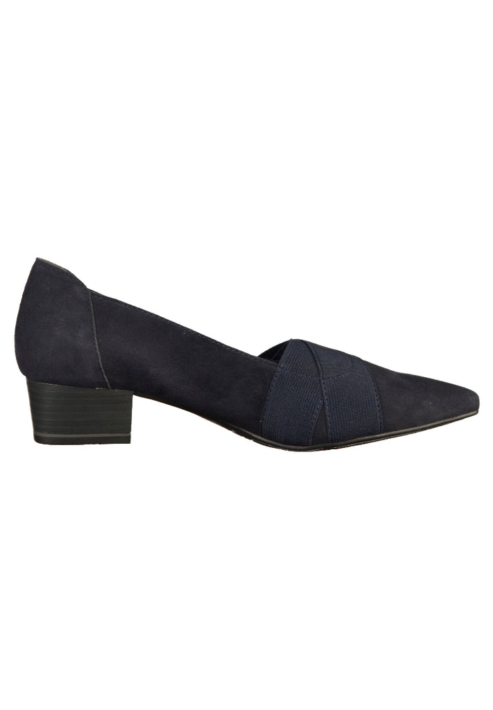 Tamaris Pumps Leder Navy - surf4shoes