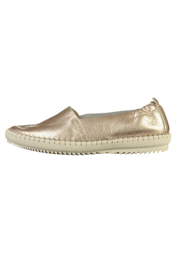 Tamaris Slipper Leder Champagner - surf4shoes
