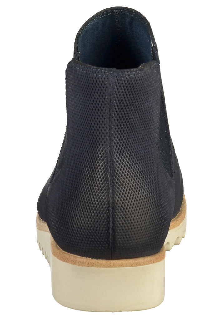 Tamaris Stiefelette Leder Navy - surf4shoes