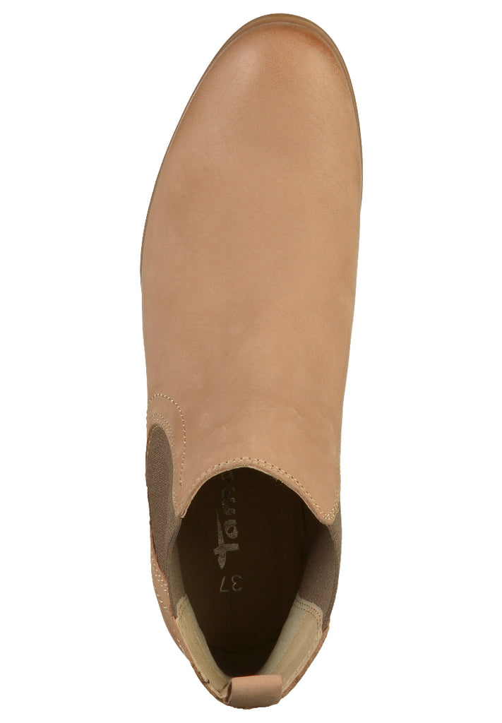 Tamaris Stiefelette Leder/Textil Sand - surf4shoes