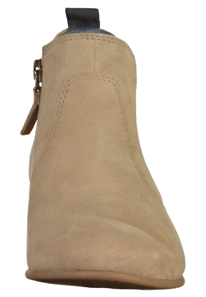 Tamaris Stiefelette Leder Beige - surf4shoes