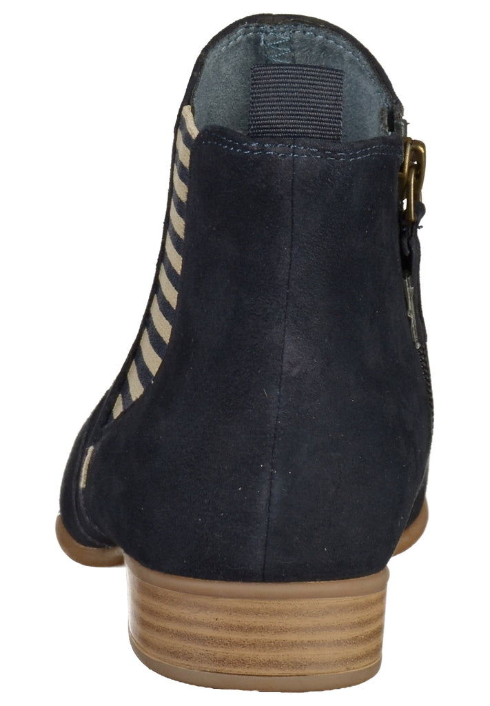 Tamaris Stiefelette Leder Navy - surf4shoes