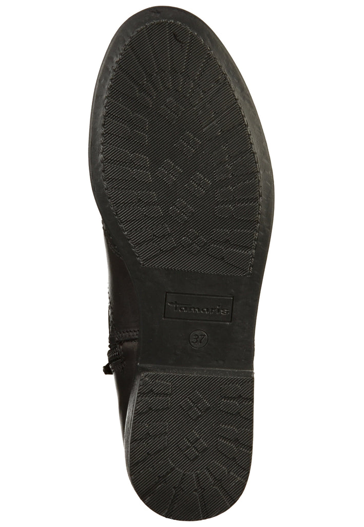 Tamaris Stiefelette Leder Schwarz - surf4shoes
