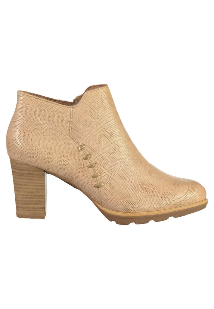 Tamaris Stiefelette Leder Beige - surf4shoes