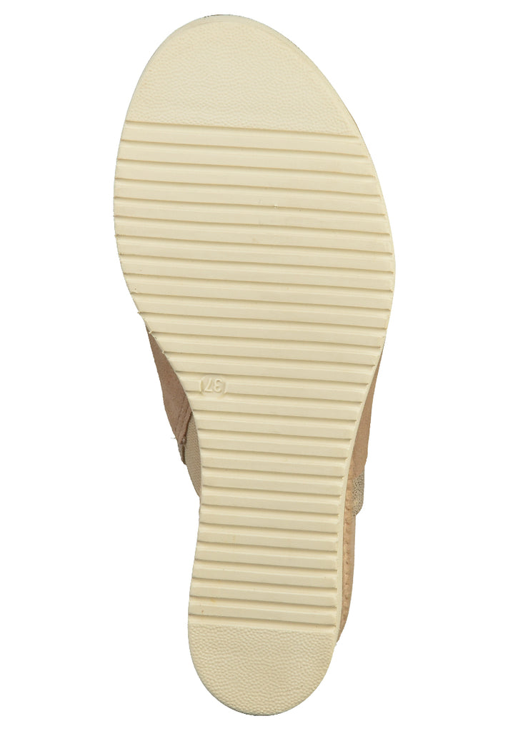 Tamaris Pantoletten Leder Beige - surf4shoes