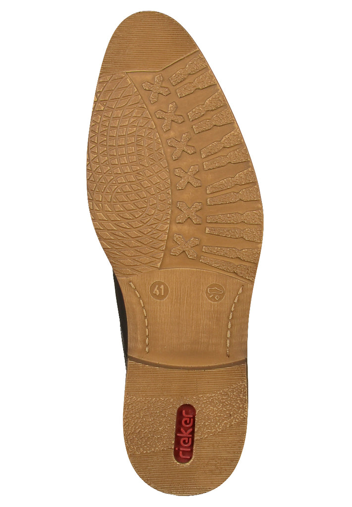 Rieker Businessschuhe Glattleder Schwarz - surf4shoes