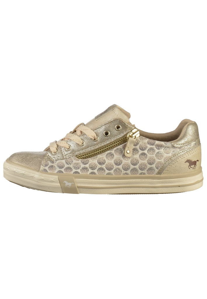 Mustang Sneaker Lederimitat/Textil Beige - surf4shoes