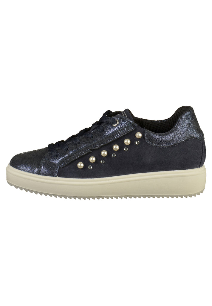 IGI&CO Sneaker Nubukleder Dunkelblau - surf4shoes