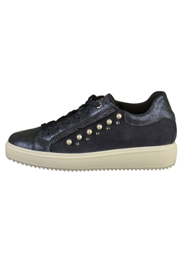 IGI&CO Sneaker Nubukleder Dunkelblau - surf4shoes