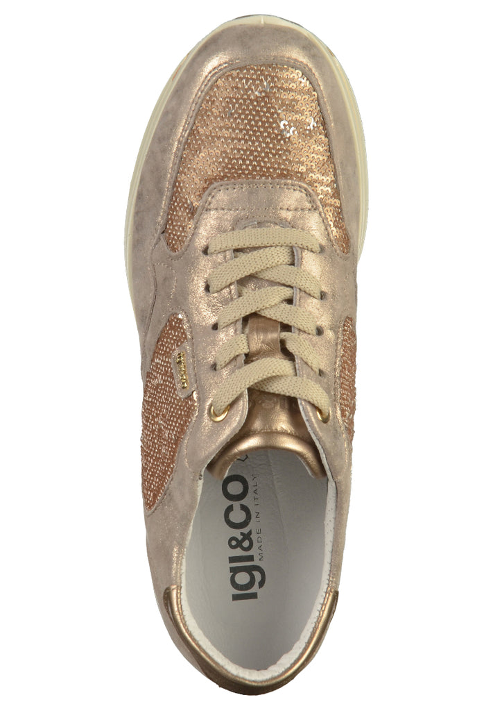 IGI&CO Halbschuhe Leder/Textil Taupe - surf4shoes