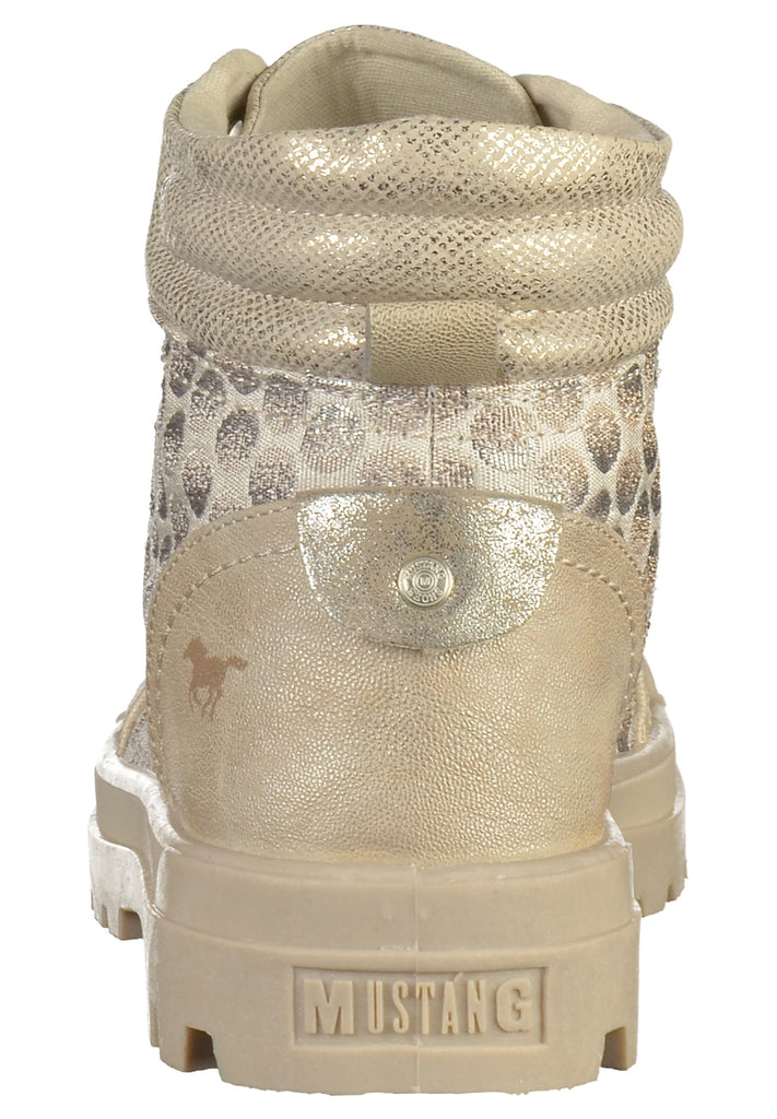 Mustang Sneaker Lederimitat/Textil Beige - surf4shoes