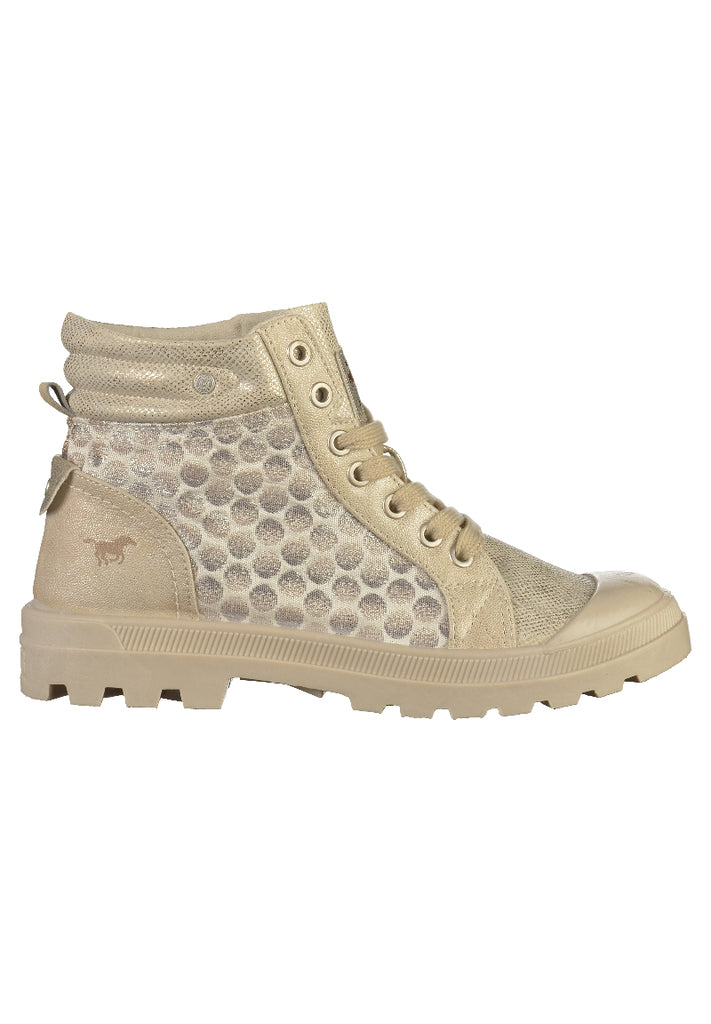 Mustang Sneaker Lederimitat/Textil Beige - surf4shoes