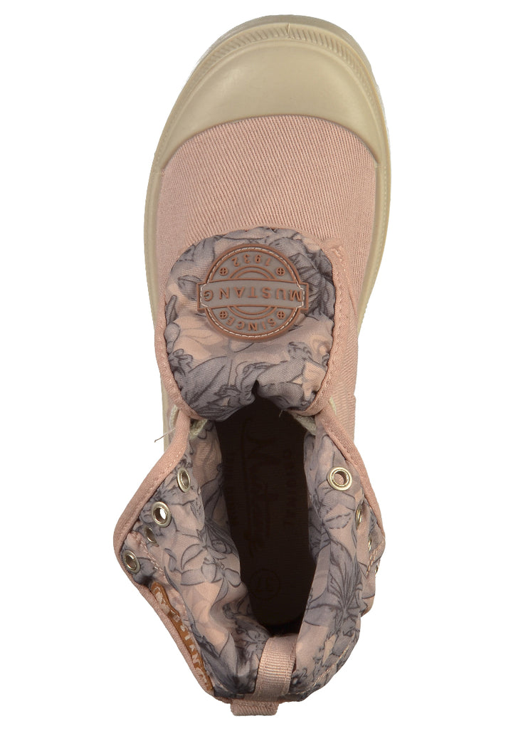 Mustang Stiefelette Canvas Rose - surf4shoes