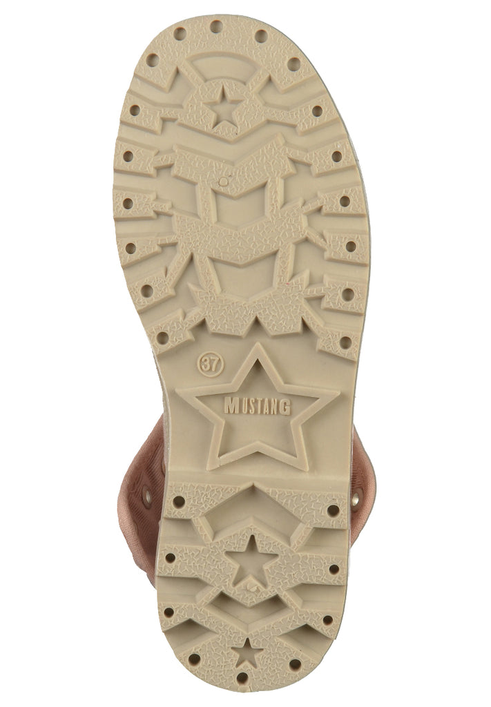 Mustang Stiefelette Canvas Rose - surf4shoes