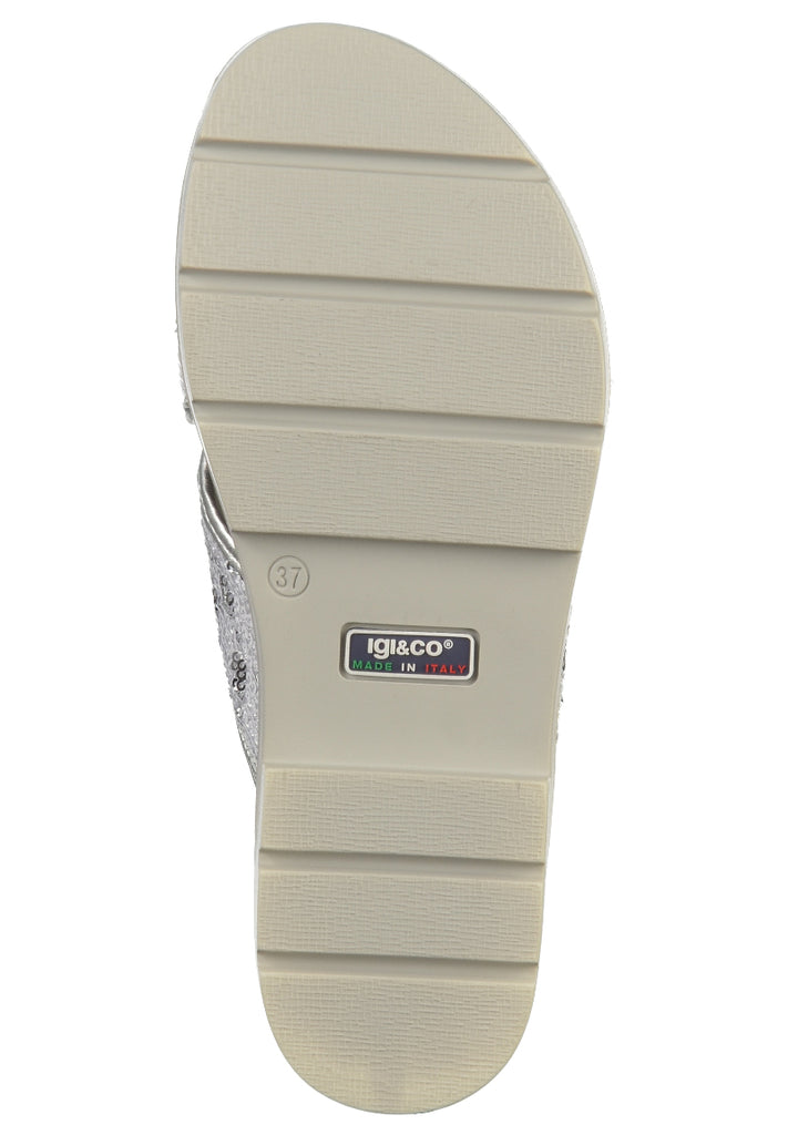 IGI&CO Sandalen Leder/Textil Silber - surf4shoes