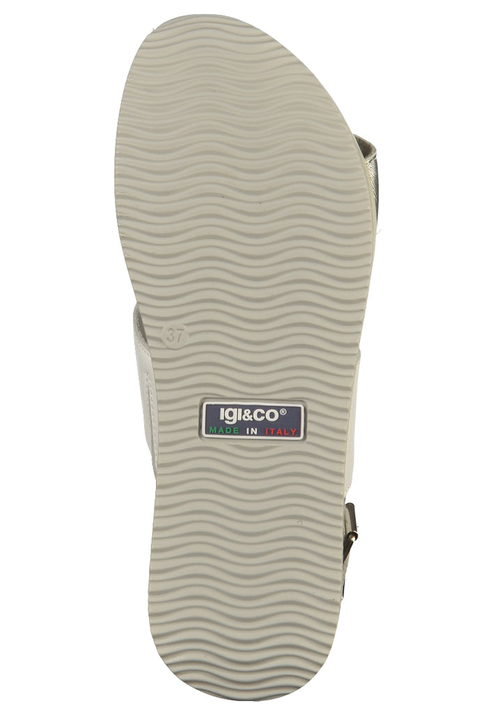 IGI&CO Sandalen Leder Weiß/Silber - surf4shoes