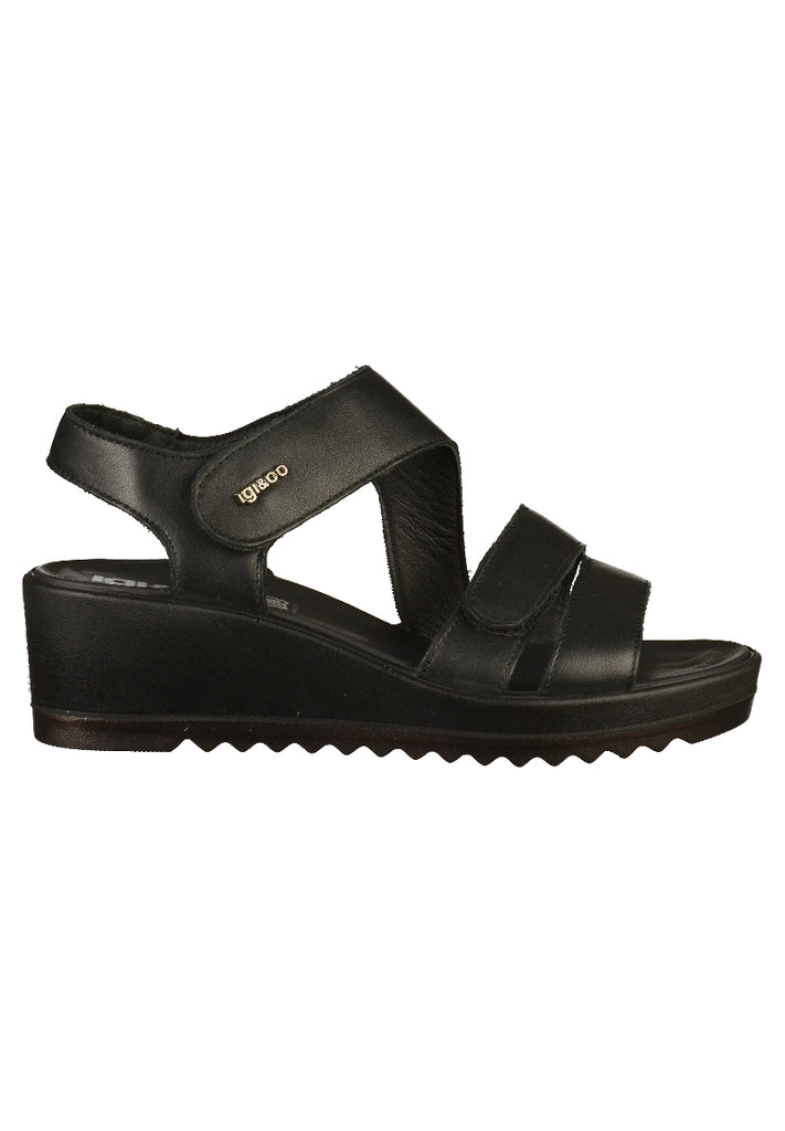 IGI&CO Sandalen Leder Schwarz - surf4shoes