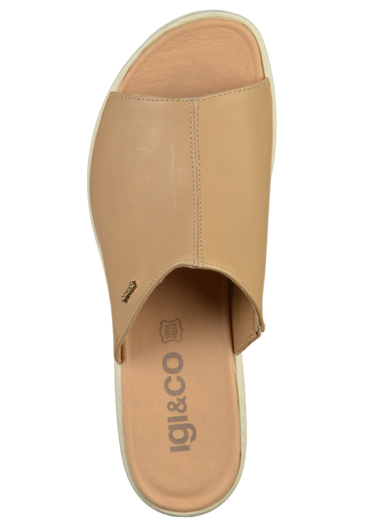 IGI&CO Pantoletten Leder Beige - surf4shoes
